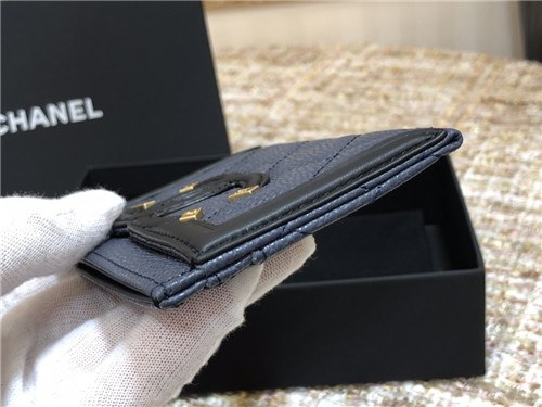 Chanel 2021 Women's Leather Card purse,11cm