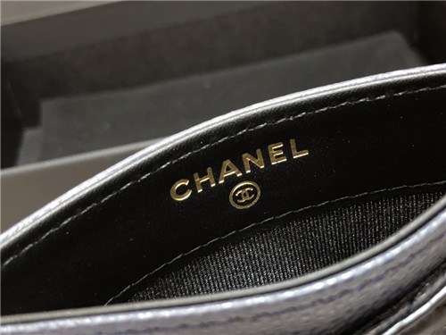 Chanel 2021 Women's Leather Card purse,11cm