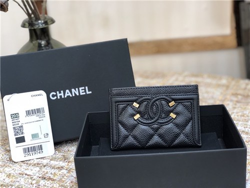 Chanel 2021 Women's Leather Card purse,11cm