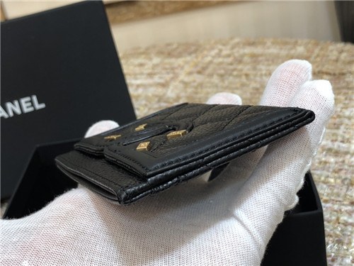 Chanel 2021 Women's Leather Card purse,11cm