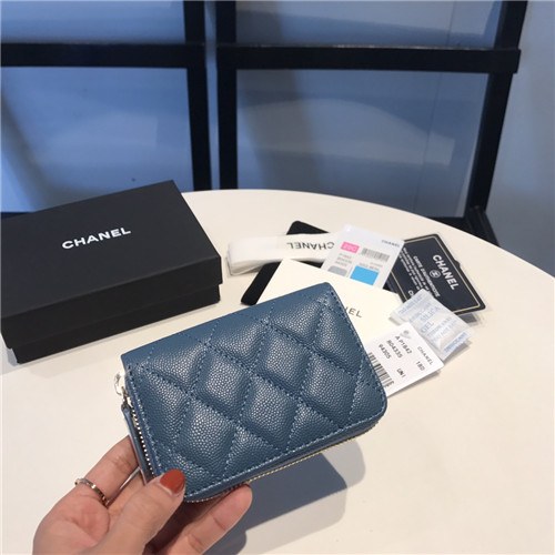 Chanel 2021 Women's Leather Coin purse/Card purse,11.5cm