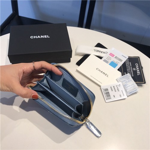 Chanel 2021 Women's Leather Coin purse/Card purse,11.5cm