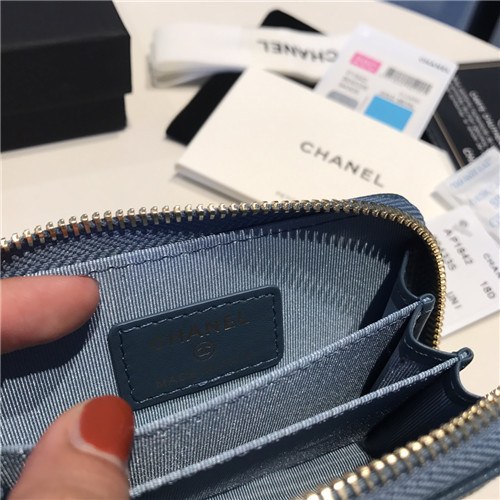 Chanel 2021 Women's Leather Coin purse/Card purse,11.5cm