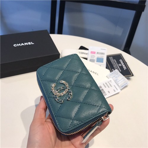 Chanel 2021 Women's Leather Coin purse/Card purse,11.5cm