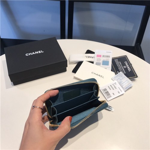 Chanel 2021 Women's Leather Coin purse/Card purse,11.5cm