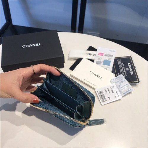 Chanel 2021 Women's Leather Coin purse/Card purse,11.5cm