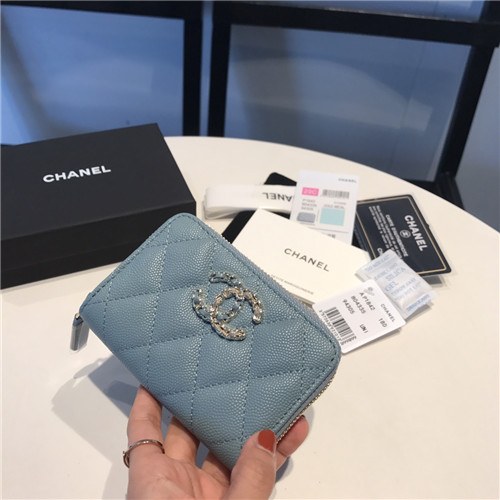 Chanel 2021 Women's Leather Coin purse/Card purse,11.5cm