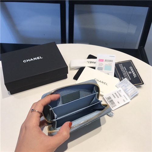 Chanel 2021 Women's Leather Coin purse/Card purse,11.5cm