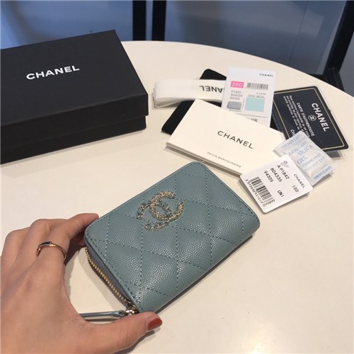Chanel 2021 Women's Leather Coin purse/Card purse,11.5cm