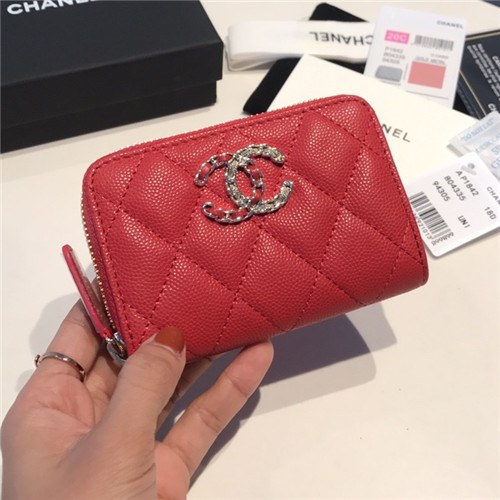 Chanel 2021 Women's Leather Coin purse/Card purse,11.5cm