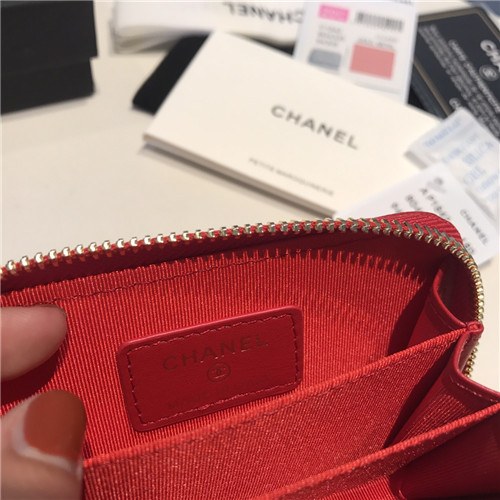 Chanel 2021 Women's Leather Coin purse/Card purse,11.5cm