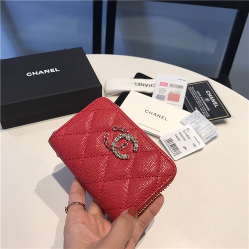 Chanel 2021 Women's Leather Coin purse/Card purse,11.5cm