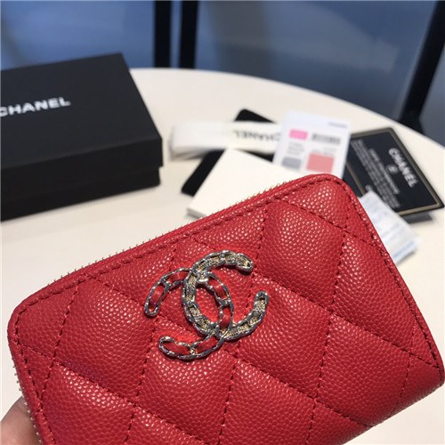 Chanel 2021 Women's Leather Coin purse/Card purse,11.5cm