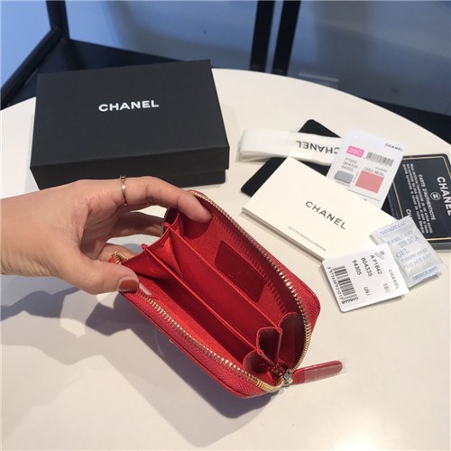 Chanel 2021 Women's Leather Coin purse/Card purse,11.5cm