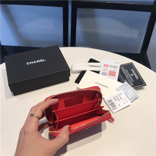 Chanel 2021 Women's Leather Coin purse/Card purse,11.5cm