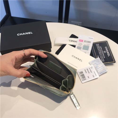 Chanel 2021 Women's Leather Coin purse/Card purse,11.5cm