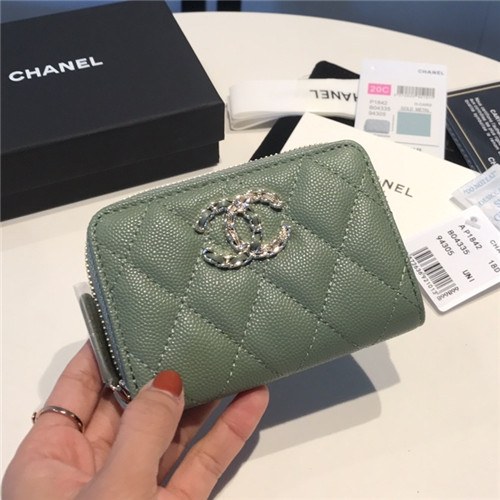 Chanel 2021 Women's Leather Coin purse/Card purse,11.5cm