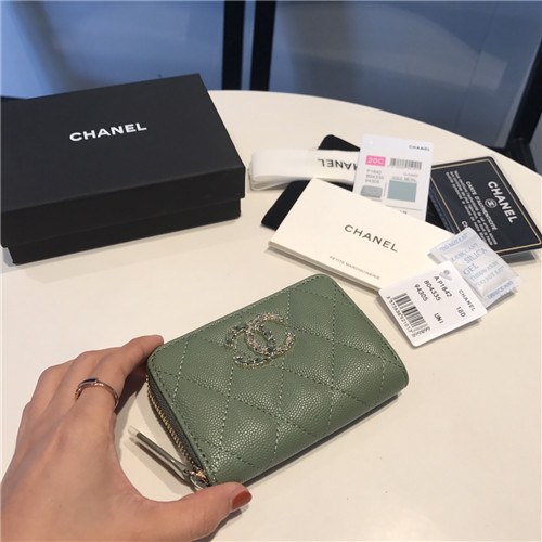 Chanel 2021 Women's Leather Coin purse/Card purse,11.5cm