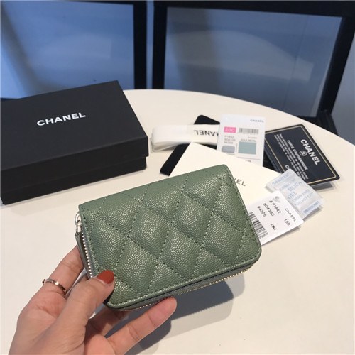 Chanel 2021 Women's Leather Coin purse/Card purse,11.5cm