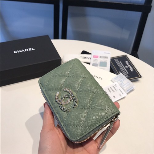 Chanel 2021 Women's Leather Coin purse/Card purse,11.5cm