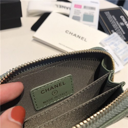 Chanel 2021 Women's Leather Coin purse/Card purse,11.5cm