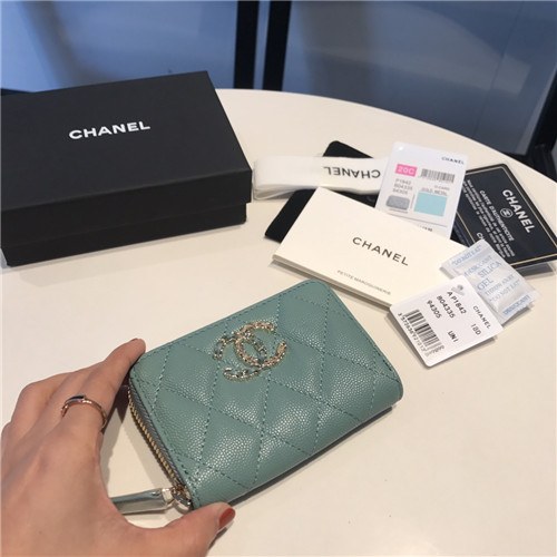 Chanel 2021 Women's Leather Coin purse/Card purse,11.5cm