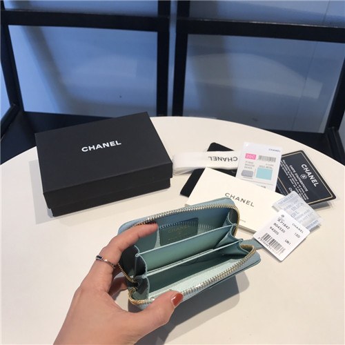 Chanel 2021 Women's Leather Coin purse/Card purse,11.5cm