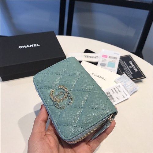 Chanel 2021 Women's Leather Coin purse/Card purse,11.5cm