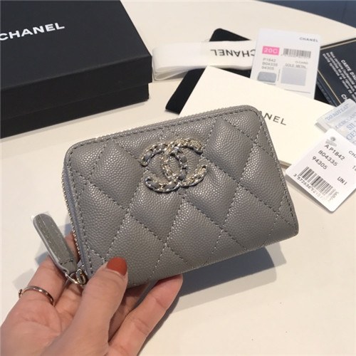 Chanel 2021 Women's Leather Coin purse/Card purse,11.5cm
