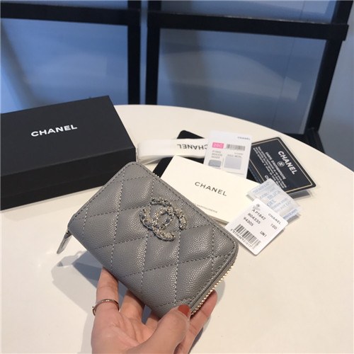 Chanel 2021 Women's Leather Coin purse/Card purse,11.5cm