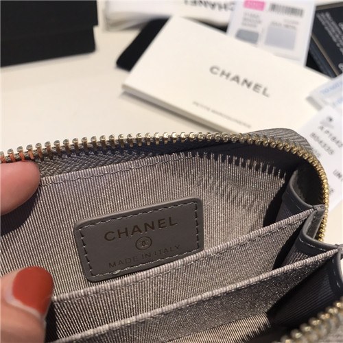 Chanel 2021 Women's Leather Coin purse/Card purse,11.5cm