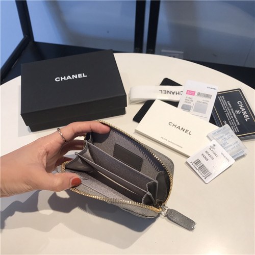 Chanel 2021 Women's Leather Coin purse/Card purse,11.5cm