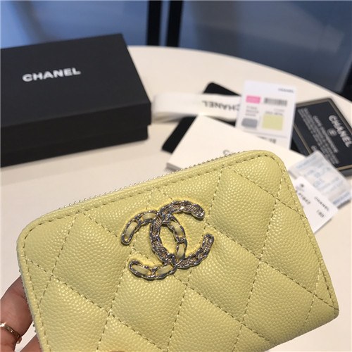 Chanel 2021 Women's Leather Coin purse/Card purse,11.5cm