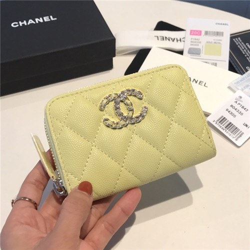 Chanel 2021 Women's Leather Coin purse/Card purse,11.5cm