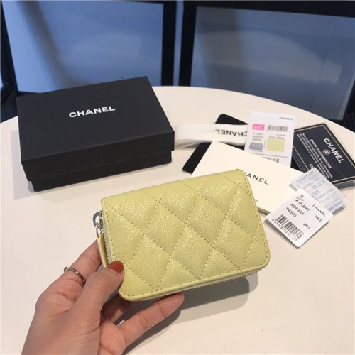Chanel 2021 Women's Leather Coin purse/Card purse,11.5cm