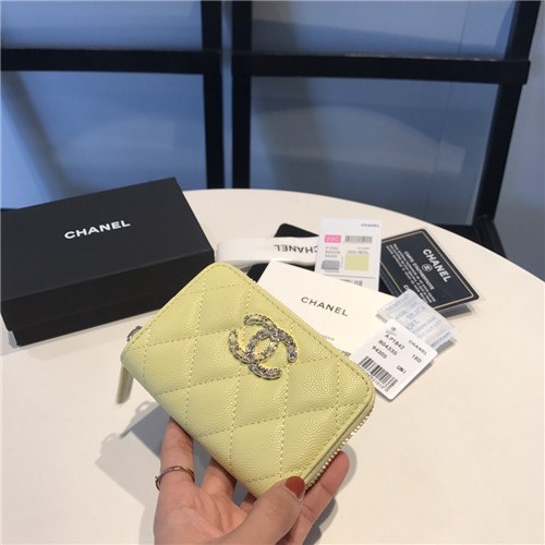 Chanel 2021 Women's Leather Coin purse/Card purse,11.5cm