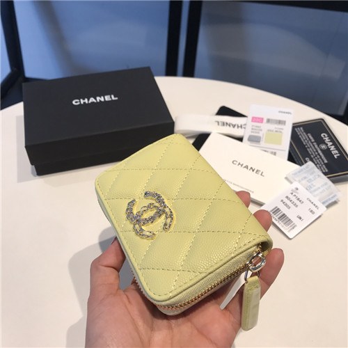 Chanel 2021 Women's Leather Coin purse/Card purse,11.5cm