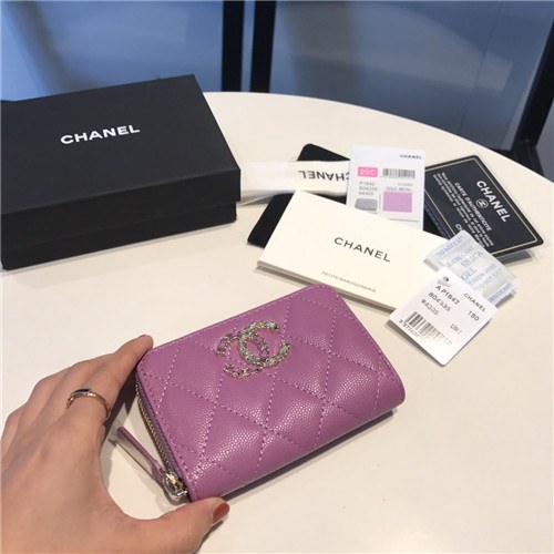 Chanel 2021 Women's Leather Coin purse/Card purse,11.5cm