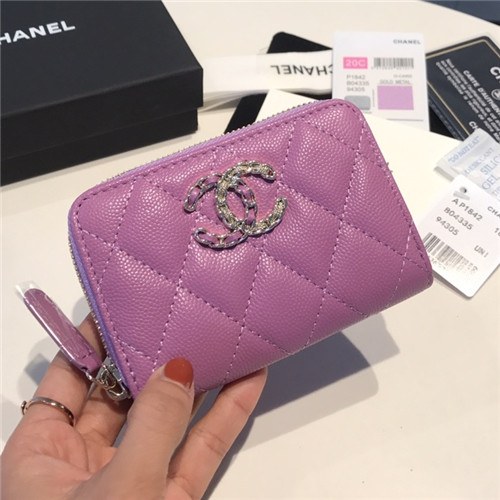 Chanel 2021 Women's Leather Coin purse/Card purse,11.5cm