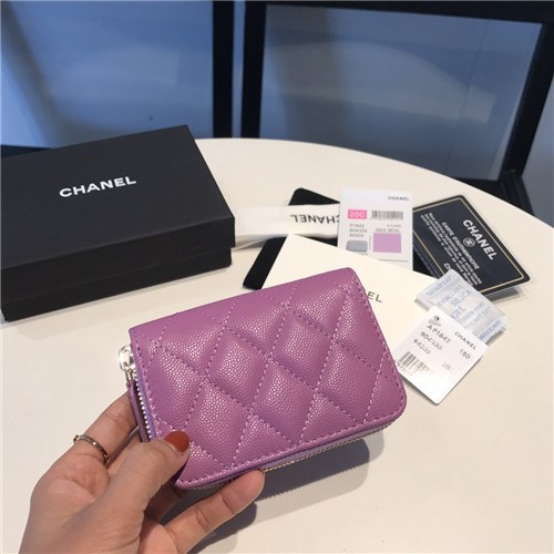 Chanel 2021 Women's Leather Coin purse/Card purse,11.5cm