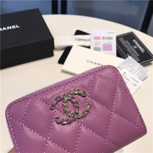 Chanel 2021 Women's Leather Coin purse/Card purse,11.5cm