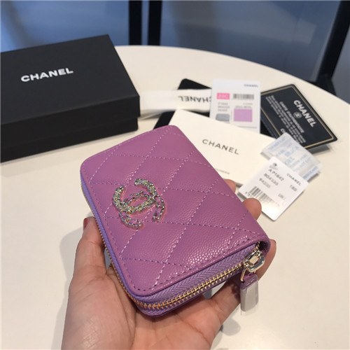 Chanel 2021 Women's Leather Coin purse/Card purse,11.5cm
