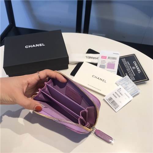 Chanel 2021 Women's Leather Coin purse/Card purse,11.5cm