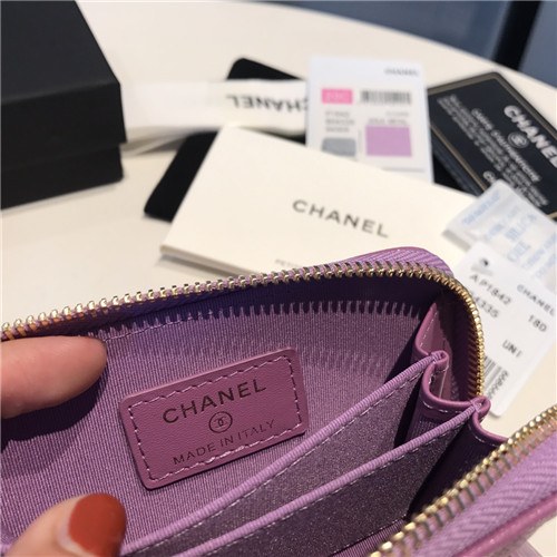 Chanel 2021 Women's Leather Coin purse/Card purse,11.5cm