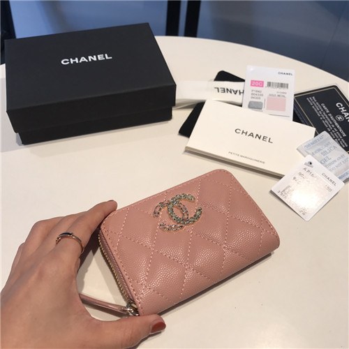 Chanel 2021 Women's Leather Coin purse/Card purse,11.5cm