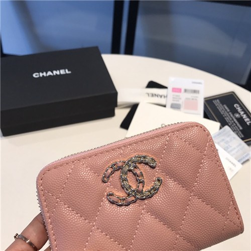 Chanel 2021 Women's Leather Coin purse/Card purse,11.5cm
