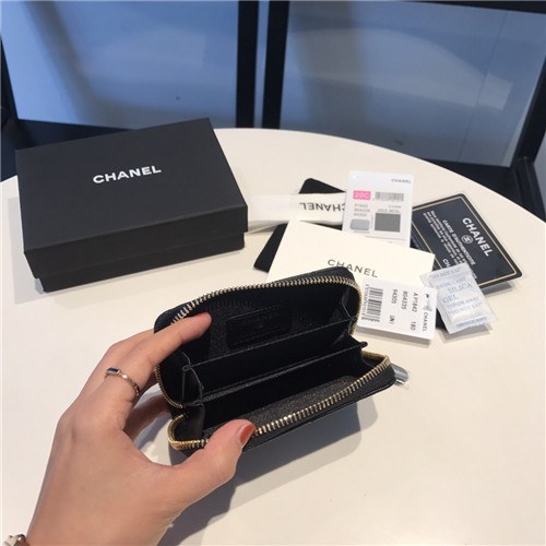 Chanel 2021 Women's Leather Coin purse/Card purse,11.5cm