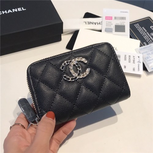 Chanel 2021 Women's Leather Coin purse/Card purse,11.5cm