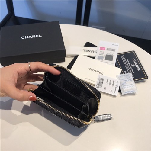 Chanel 2021 Women's Leather Coin purse/Card purse,11.5cm