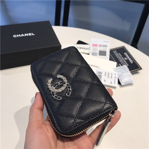 Chanel 2021 Women's Leather Coin purse/Card purse,11.5cm